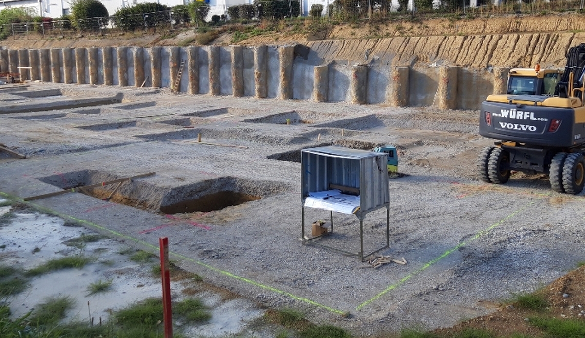 Beispielbild für Erdbau: Aushebung eines Kellers.